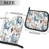 ACOGO Llama Cactus Heat Resistant Hot Oven Mitts & Pot Holders for Kitchen Gift Set with Non-Slip Textured Grip Set of 2, Oven Gloves for BBQ Cooking Baking, Grilling - Image 2