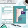 Fitness Journal, Exercise Log Book with Calendars, Undated Workout Planner to Track Weight Loss, Fitness, Training and Bodybuilding Progress,Personal Health Tracker 52 weeks,Pocket, Pen Loop (8.5x5.7") - Image 4