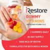 iRestore Hair Gummy Vitamins, Vegan Biotin Gummies for Hair Skin and Nails Gummies, Hair Gummies, Biotin Gummies for Hair Growth Biotin Vitamins Hair Vitamins Gummies for Women & Men, Biotin 5000mcg - Image 2