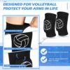 3 Pairs Volleyball Knee Pads Soft Breathable Knee Pads for Women Wrestling Knee Pads Dance Knee Pads Knee Protector for Volleyball Dance Yoga Running Cycling Workout Climbing, Black - Image 3