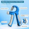 MoKo Metal Hand Grip Strengthener Kit, Heavy Duty Hand Grip Workout Set Hand Grippers (22 to 132 lb) Finger Exerciser Wrist Strengthen Trainer for Hand Exercising, Muscle Builder, Pain Relief - Image 2