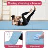 Gymnastics Mat Exercise Mat Tumbling Mats for Home Gym, Folding Portable 8’x4’x2 Extra Thick Crash Panel Mat with Carrying Handles for Kids Adults, Blue - Image 4