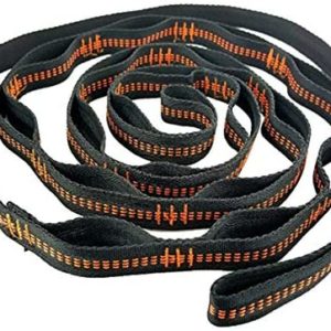 Queenbox Nylon Sling Runner, Nylon Daisy Chain for Outdoor Tree Hanging Hammock Strap High Load-Bearing Durable Camping Travel Portable Climbing Runner