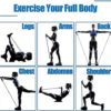 Resistance Bands Set with Large Handles, Natural Exercise Rubber Bands Stackable up to 150 lbs, Comes as a Set of 5, Fitness Workout Bands with Ankle Straps, Door Anchor Attachment, Carry Bag - Image 4