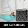 Gorilla Grip Anti Fatigue Standing Desk Mat, Thick Cushioned Kitchen Floor Mats, Washable, Stain Resistant, Supportive Comfort Padded Rug, Large Ergonomic Office Antifatigue Runner Pad, 39x20, Mint - Image 3