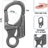 Carabiner Clip, Double Anti-Misopening Locking Design, 2.95'' in Alloy Carabiner Keychain for Outdoor Camping, Key Ring Clip - Image 3