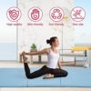 Gymnastics Mat Exercise Mat Tumbling Mats for Home Gym, Folding Portable 8’x4’x2 Extra Thick Crash Panel Mat with Carrying Handles for Kids Adults, Blue - Image 2