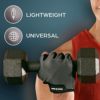 Fingerless Rowing Gloves. Perfect Fitness Gloves for Rowing Machine, Exercise Bike, Weight Lifting, Cycling, Training, Gym. Workout Gloves for Men and Women - Image 8