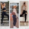 ZOOSIXX Black High Waisted Leggings and Capri for Women, Buttery Soft Printed Athletic Leggings - Image 4