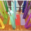 SYN-GUGAI 7m， Yoga Hammock Set, for Inversion Exercise Pilates Gymnastics，for Sensory Integration/Yoga/Outdoor，Indoor (Color : 6) - Image 4