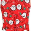WOCACHI Christmas Waistcoats for Mens, Single-Breasted Suit Funny Xmas Santa Claus Snowman Prom Business Casual Vests - Image 4