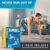 [2-PACK] Bodyweight & Dumbbell Workout Cards - Large Size 5" x 3.5" Exercise Cards Deck with 100 Different Exercises, Perfect for Circuit Training & Weightlifting - Fitness Cards for Women & Men - Image 2