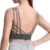 Aoxjox Caged Sports Bras for Women High Impact Fitness Running Multi-Cross Back Training Yoga Crop Tank Workout Tops - Image 2