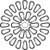 XIECHANEE 30PCS Aluminum Carabiner Clips, 2" D Shape Spring Snap Hooks Carabiner with 30PCS Keyring Keychain Hook - Image 9