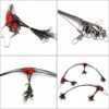 JSHANMEI 12pcs/lot Stainless Steel Wire Fishing Leaders with Swivels Snaps Beads High-Strength Fishing Wire Rigs Fishing Trace Lures Steel Wire Leader Spinner Fishing Line Tackle - Image 4