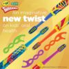 GUM Crayola Twistables Flossers, Fluoride Coated, Twisted Fruit Flavors, Ages 3+, 90 Count - 859R - Image 4