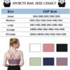 Women's Cross Back Sport Bras,Padded Strappy Criss Cross Cropped Bras for Yoga Workout Fitness S-2XL - Image 6
