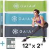 Gaiam Restore Mini Band Kit, Set of 3, Light, Medium, Heavy Lower Body Loop Resistance Bands for Legs and Booty Exercises & Workouts, 12" x 2" Bands - Image 2