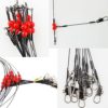 JSHANMEI 12pcs/lot Stainless Steel Wire Fishing Leaders with Swivels Snaps Beads High-Strength Fishing Wire Rigs Fishing Trace Lures Steel Wire Leader Spinner Fishing Line Tackle - Image 3