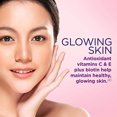 Nature's Bounty Hair, Skin & Nails with Biotin, Strawberry Gummies Vitamin Supplement, Supports Hair, Skin, and Nail Health for Women, 2500 mcg, 140 Ct - Image 3