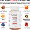 iRestore Hair Gummy Vitamins, Vegan Biotin Gummies for Hair Skin and Nails Gummies, Hair Gummies, Biotin Gummies for Hair Growth Biotin Vitamins Hair Vitamins Gummies for Women & Men, Biotin 5000mcg - Image 3