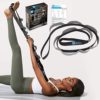 A AZURELIFE Stretch Strap with 11 Loops, Half Elastic Stretching Strap Band - Stretch Tool for Yoga Physical Therapy, Dance and Pilates, Gymnastics, Hamstring Strength Training with Instruction Guide - Image 2
