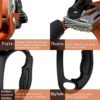 S.E.PEAK Hand Ascender CE Certified Strong Rappelling Gear Equipment with Ergonomic Rubber Handle for Rock Climbing Tree Arborist, Climbing Rescue Caving, Mountaineering, 8~13MM Rope, Right/Left Hand - Image 3