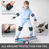 Gudook Knee Pads for Kids : Knee and Elbow Pads Wrist Guards 3 in 1 Kids Protective Gear Set for Skateboarding BMX Inline Roller Skating Cycling Bike Rollerblading Scooter Riding Sports Kids Knee Pads - Image 5
