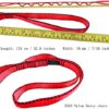 CAPARK 53 Inches Daisy Chains Rope Climbing Lanyard Nylon Straps Looped Strong Slings 23 kN Aerial Yoga Webbing - Image 3