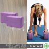 Gaiam Essentials Yoga Block (Set Of 2) – Supportive, Soft Non-Slip Foam Surface For Yoga, Pilates, Meditation - Image 2