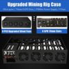 8 GPU Mining Rig Complete System, Ethereum Crypto Miner Machine Case for 2400W Redundant Digital Power Supply ＆ 9 Cooling Fans, BTC/LTC/ETH/ZEC Miner Frame with Motherboard/CPU/SSD/RAM/Windows System - Image 2