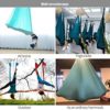 ZCXBHD Aerial Yoga Hammock Elastic Nylon Yoga Training Belt Anti-Gravity Yoga Swing for Body Building Pilates Workout Fitness 4m2.8m (Color : Green) - Image 4
