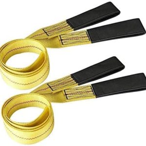2pcs 2 inch by 6 feet Lifting Strap 3000 lbs Load Capacity and 9000 lbs Breaking Strength Eye-Eye Web Sling by Big Autoparts