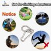 SMTUNG 6 Pack Spring Snap Hook 304 Stainless Steel Carabiner Multifunctional Carabiner Camping Fishing Hiking Traveling - Image 5