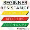 THERABAND Resistance Band Set, Professional Latex Elastic Bands for Upper & Lower Body & Core Exercise, Physical Therapy, Lower Pilates, at-Home Workouts, and Rehab, Beginner & Advanced Sets - Image 8
