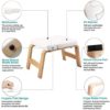 AHXF Yoga Inversion Chair, Backless Yoga Chair,Yoga Headstand Bench,Headstand Bench with Thick Cushion Yoga Stool Inversion Bench Idea for A Variety of Different Poses (Color : Pink) - Image 7