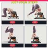 DUTUI Stable Yoga Headstand Bench - Ideal Yoga Inversion Chair with Armrests and Thickened Shoulder Cushion,Suitable for Home Use,Red - Image 6