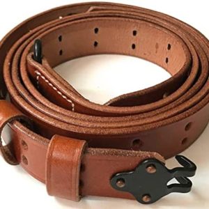 US M1907 Leather Sling Leather & Steel HARWARE