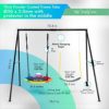 Simply Cones Saucer Swing Set for Kids - 440lbs Max Weight Capacity, Indoor & Outdoor Play Set with Round Swing & Regular Swing Seat - Heavy Duty Steel A-Frame, Easy to Assemble, Accessories Included - Image 6