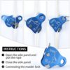 UTSGFR Climbing Ascender Fall Protection Belay Device Aluminum Magnesium Alloy for 10-12mm Climbing Rope for Rock Climbing Mountaineering Tree Caving Rescue - Image 4