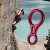 HUOFU 35KN Aluminum Climb Rescue Figure 8 Descender, Rappelling Gear Downhill Equipment, Rigging Plate for Climbing and Rappelling Device - Image 6