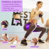 Resistance Bands Set, 3 Pack Professional Latex Elastic Bands for Home or Gym Upper & Lower Body Exercise, Physical Therapy, Strength Training, Yoga, Pilates, Rehab, Blue & Purple & Pink - Image 4