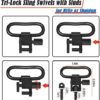 Bedone Shotgun Sling with 15-Round(12 Gauge) Shellholder, Metal Hooks and Mil-Spec Swivels Adapters(Studs Included), Adjustable Strap Length Gun Sling for Shotgun Hunting - Image 6