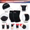Lion Palace Volleyball Knee Pads for Dancers—Soft Breathable Knee Pads for Men Women Kids Knees Protective, Knee Brace for Football Dance Yoga Tennis Running Cycling Workout Climbing (full black, M) - Image 2