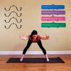 Multi-Purpose ( Adjustable ) Yoga/Exercise Mat Storage Hangers,Wall-Mounted Rack - Hangs Yoga Blocks, Towel, Foam Rollers, Gym Mats , yoga physio studio bracket stand - hold Up to 20Lbs, - Image 5