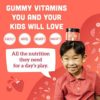 Whole Fruit Gummy Vitamins for Kids No Added Sugar, Vegan Kids Multivitamin Gummies, Plant Based Multivitamin for Kids, Whole Foods Toddler Vitamins, Organic Kids Vitamins Chewable 60 Bites Strawberry - Image 4