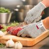 NoCry Cut Resistant Gloves with Grip Dots - High Performance Level 5 Protection, Food Grade. Size Medium, Complimentary eBook Included! - Image 2