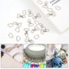 100PCS Premium Swivel Snap Hooks and D Rings, Swivel Snap Hooks for Keychain and Sewing Project(3/4"Inside Width) Silver - Image 5