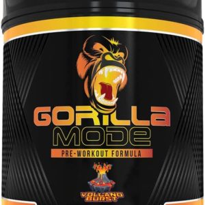 Gorilla Mode Pre Workout -Massive Pumps · Laser Focus · Energy · Power - L-Citrulline, Creatine, GlycerPump™, L-Tyrosine, Agmatine, Kanna, N-Phenethyl Dimethylamine Citrate - 574 Grams (Volcano Burst)