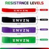 ENVZN Pull Up Bands - Pullup Resistance Assist Assistance Long Large Band Loops for Fitness, Gym, Workout, Crossfit, Therapy, Mobility, Powerlifting, Exercise, and Stretch Stretching (Set of 4) - Image 5